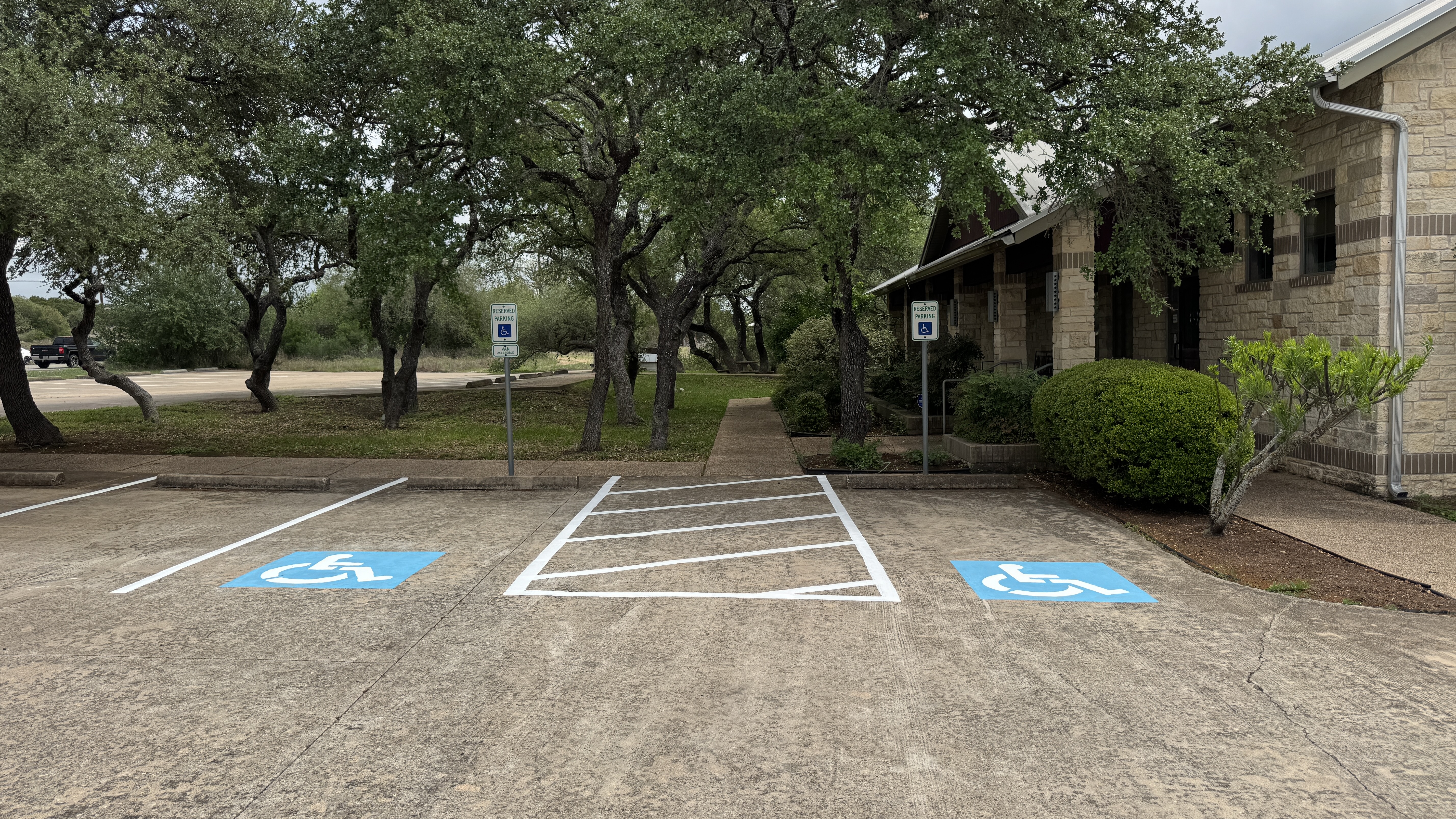 After - fresh ADA markings
